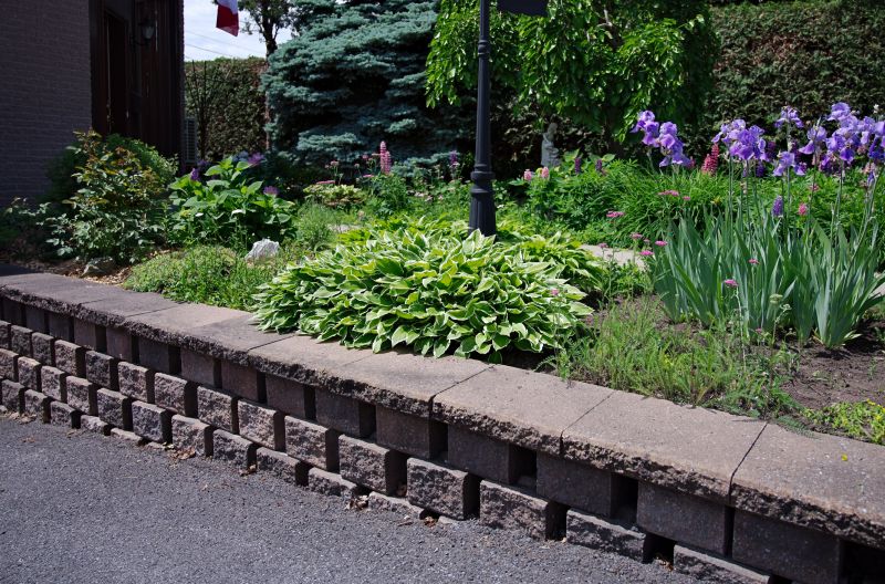 Retaining Wall with Stone